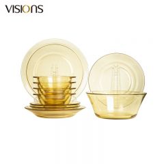 康宁（VISIONS） Corelle Brands Pyrex餐具Shiny晶耀系列玻璃餐具 10a件组 10件套
