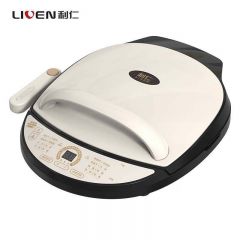 利仁（Liven）电饼铛家用双面加热烙饼锅加深加大烤盘烤肉锅煎饼机家庭用电饼档煎烤机早餐机电煎锅 【LR-D3020T】下盘可拆洗+火力可调