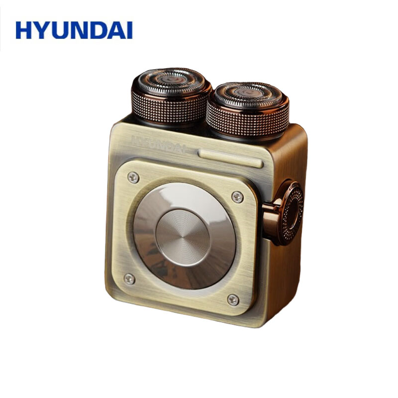HYUNDAI YS661机甲系列全金属剃须刀全身水洗剃须刀 插画版YS661