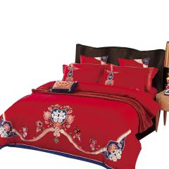 金丝莉（KINTHERI）   甜蜜花园被套 220*240cm  床单 250*270cm 枕套 48*74cm*2 （套）