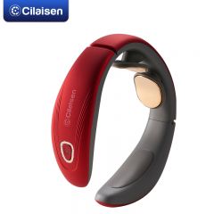 西莱森（Cilaisen） 颈椎按摩器 肩颈部按摩仪 EMS电脉冲大面积热敷护颈 CP-N6红色