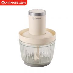 艾美特（AIRMATE） CLA2203B可视绞肉机2L电动家用绞馅机碎肉机多功能搅拌器小型碎肉机搅蒜器宝宝辅食料理机 米白色 2L