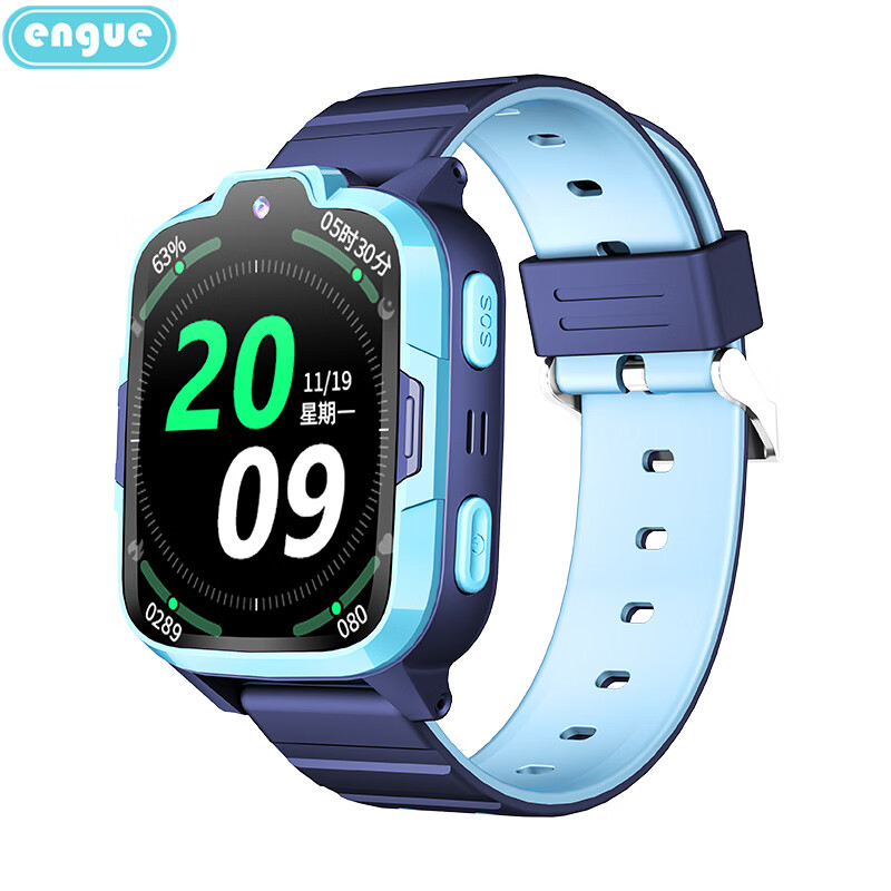 恩谷（ENGUE） EG-T25 4G儿童智能电话手表血压心率彩屏微信健康运动智能手环智能 蓝色