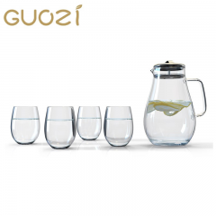 果兹  泉心泉意·水叮咚壶具套装GZ-L02 壶1800ml+杯320ml*4