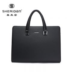 喜来登（SHERIDAN） 男包公文包男士商务手提包大容量斜挎包NL210936S黑色