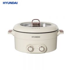 HYUNDAI 电火锅电火锅火锅专用锅电炒锅电煮锅一体锅多功能料理电热锅（鸳鸯电火锅）JZG-C603