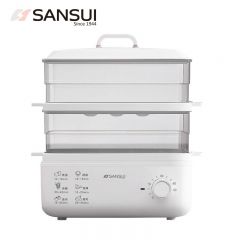 山水（SANSUI） AJL-ZG10单双层·随意切换10L大容量可拆易清洗多功能双层电蒸锅白色
