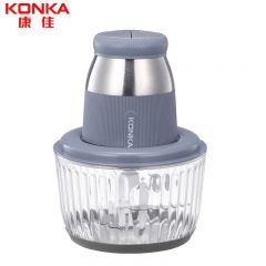 康佳（KONKA） 家用电动多功能料理机切菜婴儿辅食机碎肉搅肉机碎肉机KJRJ-1839-M蓝色
