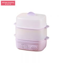 厨创妈咪（kitchen mommy） 蒸蛋器 单双层家用多功能高温保护早餐鸡蛋羹迷你电煮锅KT-ZDQ-002 紫色 200*170*250(mm)