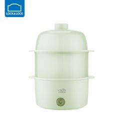 乐扣乐扣（locknlock） 多功能早餐机双层大容量一键开关煮蛋器煮玉米干烧自动断电200W 绿色 双层 EJB1337GRN