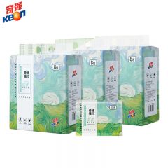 奇强 QQCZD224抽纸巾加厚加大亲肤柔软家用纸抽餐巾纸面巾纸卫生纸擦手纸特大包400张*8包/提*10整箱装