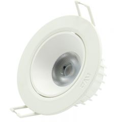 雷士照明 5W-黄光3000K-开孔75mm NLED100B LED射灯嵌入式洞灯家用cob天花筒灯聚光灯NLED系列