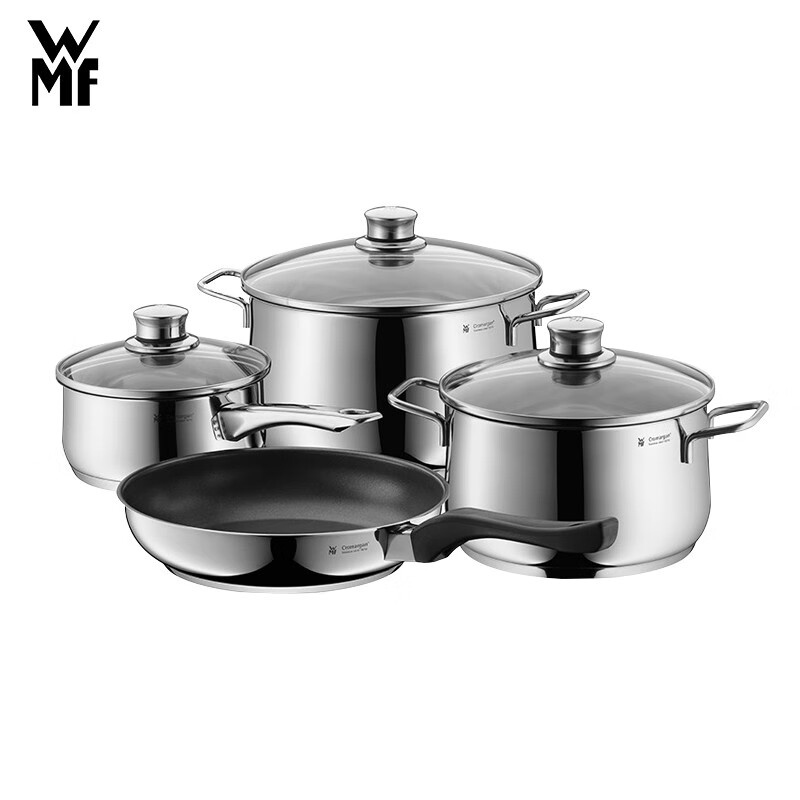 WMF 德国福腾宝 Diadem Plus锅具四件套 蒸锅煎锅汤锅四件套装