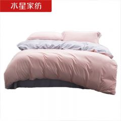 水星家纺 华尔斯特磨毛印花亲肤抗菌透气四件套220*240cm