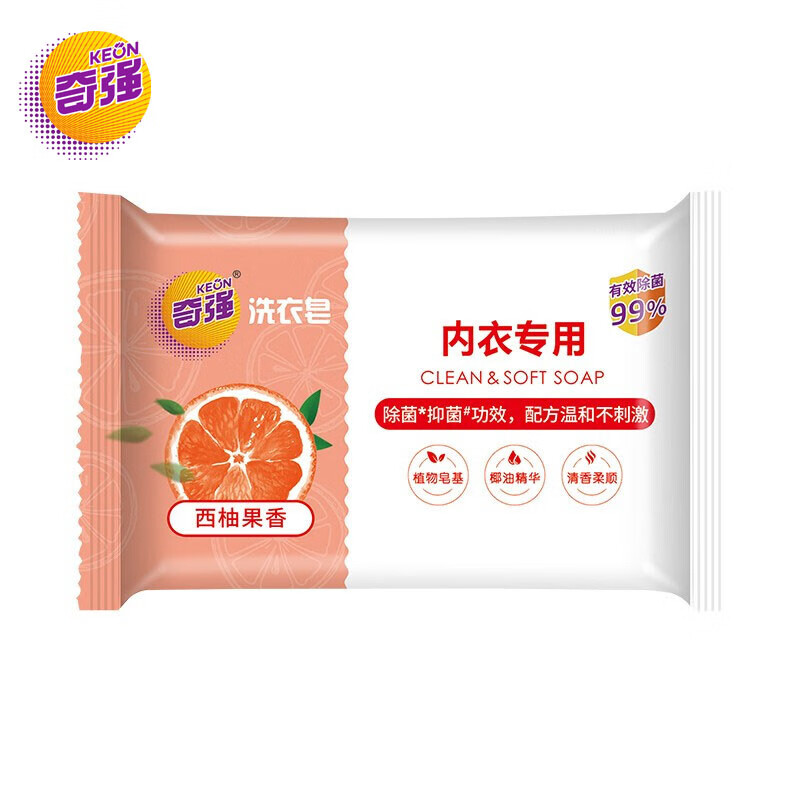 奇强 西柚果香洗衣皂100g/块