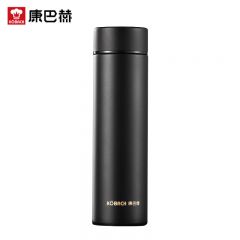 康巴赫（KBH） 商务直身保温杯晶钻黑 480ml
