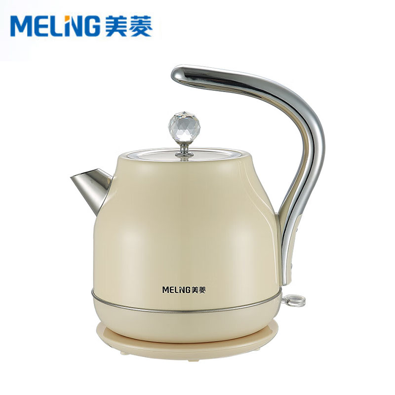 美菱（MeiLing） MH-LC1814电水壶电热水壶1.8L大容量304不锈钢智能自动断电开水壶暖水壶白色