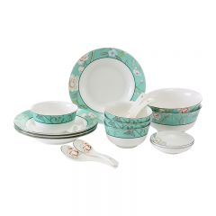 多样屋（TAYOHYA）蔓茶园16头新骨瓷中餐具组 TA030102004ZZ