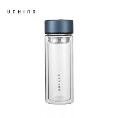 内野（UCHINO） 双层玻璃杯 便携创意泡茶杯 茶韵玻璃杯 HU-HL28-01