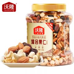 沃隆 每日坚果 500g混合果仁 优选款（量贩罐-中）健康零食办公室小吃罐装食品