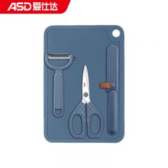 爱仕达（ASD） 厨房工具铲勺套装不锈钢铲具锅铲小工具 炫彩四件套RDGO4A1TG