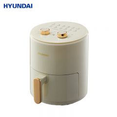 HYUNDAI 空气炸锅 5L大容量家用煎炸锅无油低脂不粘大功率空气烤箱多功能薯条机电炸锅5L旋钮款SL-KZ-5LJ3白色