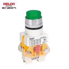 德力西电气 按钮开关1LAY7-11DZS 380V LED 绿色
