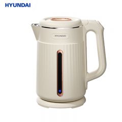 HYUNDAI 电热水壶家用大容量304不锈钢内胆1.8L烧水壶LGR-1520D