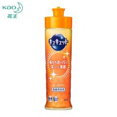 花王（KAO） 果蔬餐具清洗剂甜橙味220ml浓缩泡沫不伤手