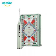 usmile U3S电动牙刷 声波软毛全自动 微泡刷 复古绿智能屏显