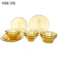 康宁（VISIONS） Corelle Brands Pyrex餐具Shiny晶耀系列玻璃餐具 10b件组 10件套