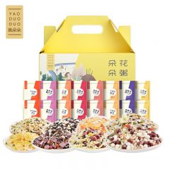 姚朵朵 朵朵花粥礼盒1600g 8种粥料 独立包装五谷杂粮八宝粥料紫薯黑米粥料等 盒