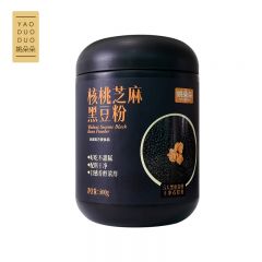 姚朵朵 芝麻糊米糊 滋补健康代餐营养早餐 核桃芝麻黑豆粉500g/罐