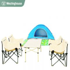 西屋（Westinghouse） MN20B户外豪享套装Pro帐篷+中号蛋卷折叠桌+野餐垫+月亮椅*4