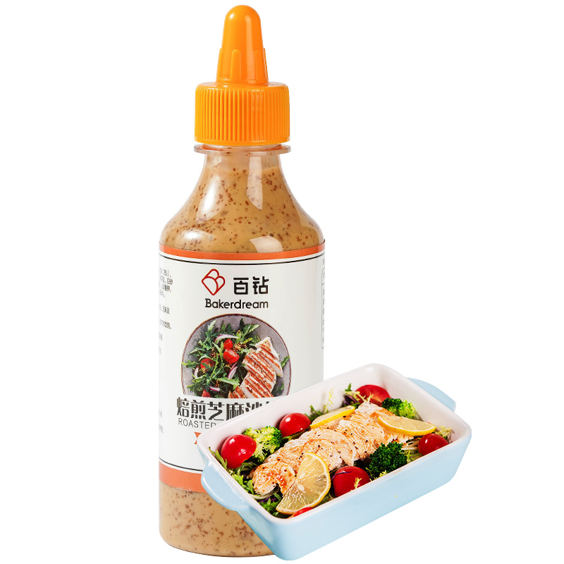 百钻 焙煎芝麻沙拉汁258ml 家用拌水果沙拉蔬菜凉面沙拉酱调味品