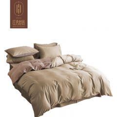 红秀世纺 60S全棉贡缎四件套双面佳人200*230cm HX2304-C001