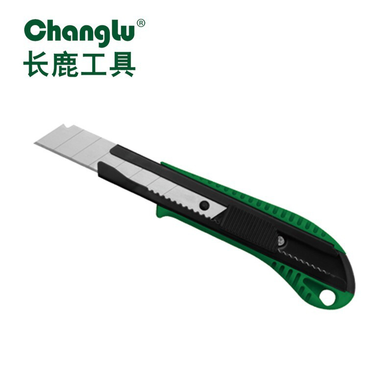 长鹿 美工刀 多功能美工美缝工具 电工刀（带刀片）613801【单片美工刀-刀片18mm*2把】