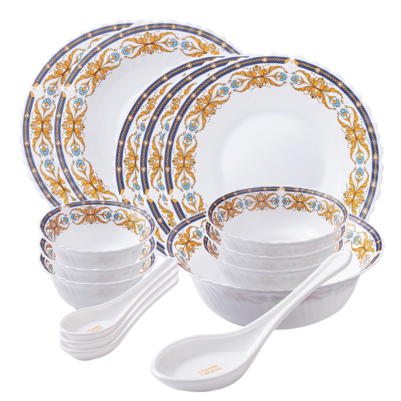 康宁（Corelle Brands）  康宁冰萃玲珑彭巴杜夫人系列餐具16件套B  CB-BPBD16B/KZ/LS