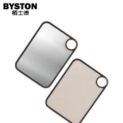 栢士德（BYSTON） 304不锈钢+切菜板 双面砧板案板面板 抗菌小麦防霉易清洗 38*28*0.8cm BST-1042