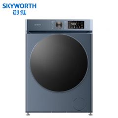 创维（SKYWORTH） 创维10公斤滚筒洗衣机DD直驱变频电机F1055RD云锦蓝