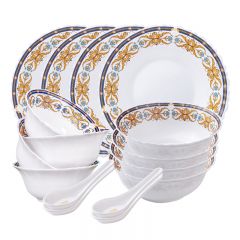 康宁（Corelle Brands）  康宁冰萃玲珑彭巴杜夫人系列餐具16件套A  CB-BPBD16A/KZ/LS