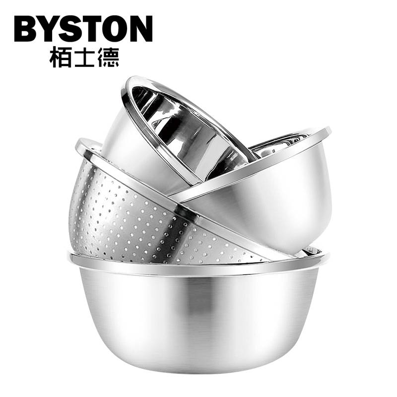 栢士德（BYSTON） 不锈钢调味缸欧式盆套装BST-011B