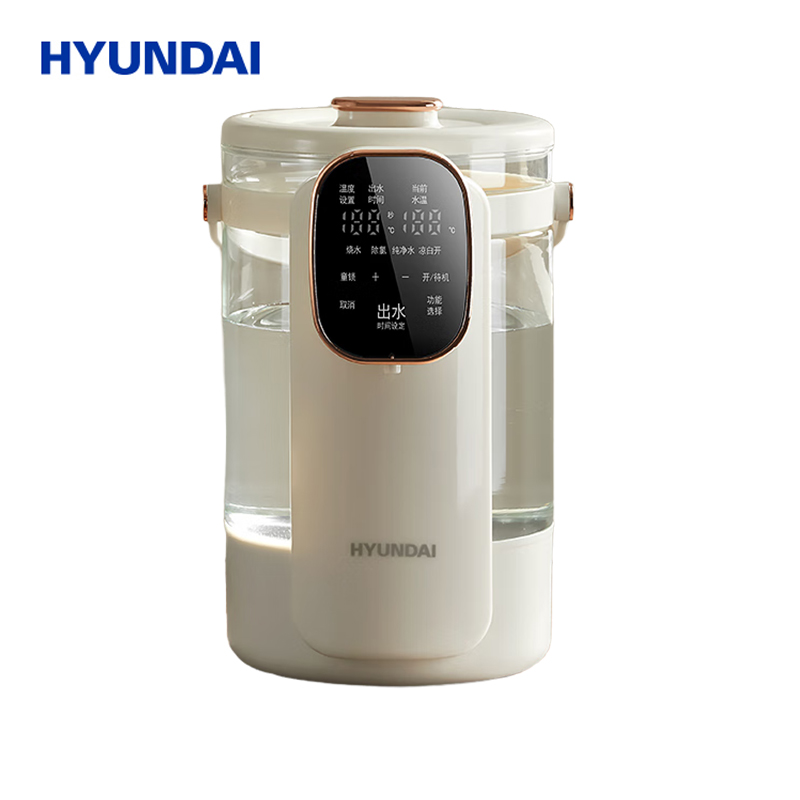 HYUNDAI SPD-1035A热水壶 家用烧水壶双层防烫保温304不锈钢保温功能大容量恒温电热水壶 3.5L