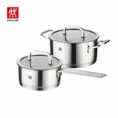 双立人（ZWILLING） ZW-C128家用锅具两件套 Moment 20cm浅烧锅+16cm炖锅 锅具两件套