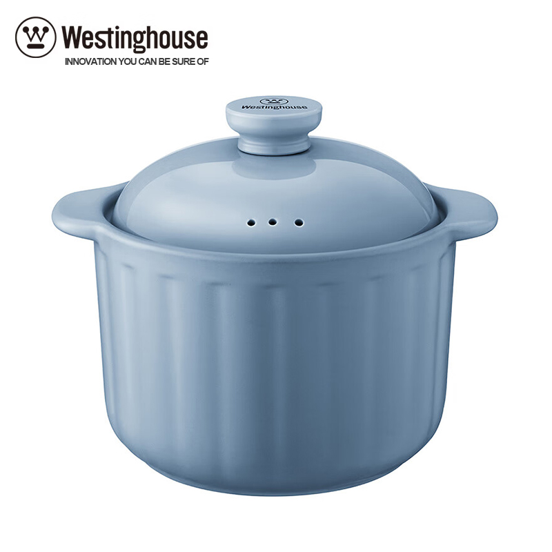 西屋（Westinghouse） 不易开裂无涂层家用6L大容量陶瓷锅WTTG60A