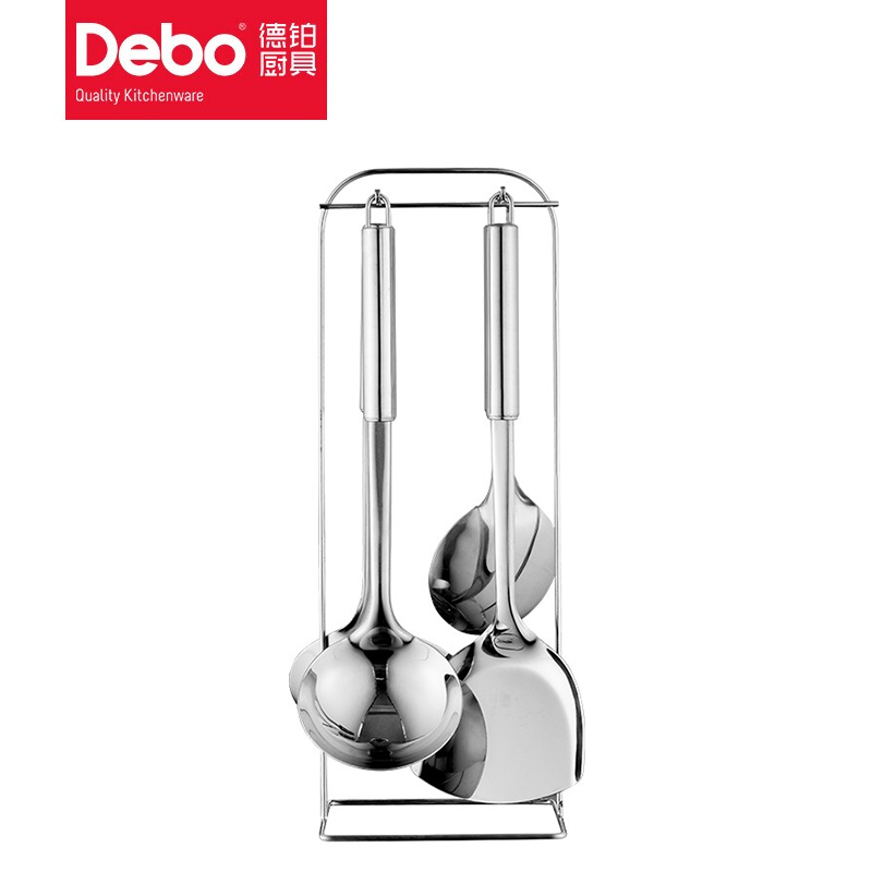 徳铂（Debo） DEP-290萨特兰厨房烹饪用具5件套不锈钢锅铲汤勺漏勺饭勺