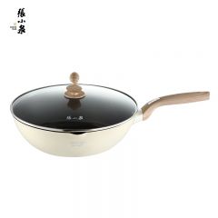 张小泉 鱼跃龙门不粘炒锅家用大容量锅具 32cm C32590100