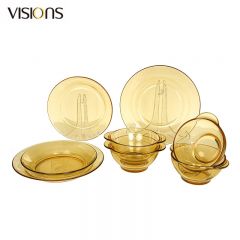 康宁（VISIONS） Corelle Brands Pyrex餐具Shiny晶耀系列玻璃餐具 8b件组 8件套