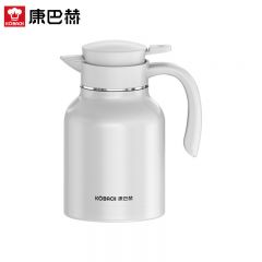 康巴赫（KBH） KH-H16B01 白色 赫乐享保温壶304不锈钢内胆容量真空长效保温1.6L家用热水壶