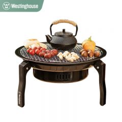 西屋（Westinghouse） MN21A围炉煮茶套装烤火炉套装户外折叠碳火盆器具室内取暖炉套装碳围炉+铸铁壶